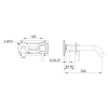Kohlman Axel QW180A Mixer de chiuvetă ascuns pentru chiuvetă Cromat